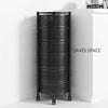 3-6 Tier Vegetable Mobile Shelf Rack Kitchen Rotating Storage Trolley Cart UK