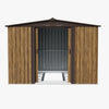 8 x 8FT Large Metal Garden Shed Outdoor Storage House w/ Foundation Kit,Vents