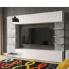 LAZANDO TV Wall Unit 250cm LED Cabinet Set Modern Living Room Storage
