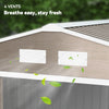 Garden Shed Storage Large Yard Store Sliding Door Metal Roof Tool Box