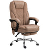 Vinsetto Massage Office Chair, Heated Reclining Desk Chair, Brown