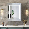 24" x 30" LED Medicine Cabinet with Light Wall Mounted Mirror Cabinet Storage