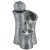 Water Feature Indoor Outdoor LED Fountain Waterfall Garden Decor (Ball on Top)