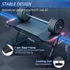 140x60 cm Gaming Desk with LED Lights, Ergonomic Computer Desk with Cup Holder