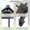 3.6 x 4m Aluminium Hardtop Gazebo Canopy w/ Polycarbonate Top