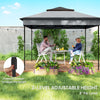 3 x 3(m) Pop Up Gazebo Party Tent with Netting, Height Adjustable