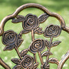 Cast Aluminium "Blossom" Bronze Two Seater Bistro Set