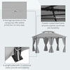 Garden Gazebo Party Tent Pivillion Shelter Curtains Sidewalls Steel 4m x 3(m)