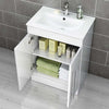 Vanity Unit & Basin Sink Cabinet Bathroom Storage Furniture Free Standing Wall