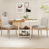 COSTWAY 120cm Modern Dining Table Square Kitchen Table
