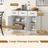 108cm Large Sideboard Storage Cabinet with Drawers-White