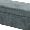 Upholstered Ottoman Storage Box Chenille Blanket Toy Box Pouffe Footstool Bench