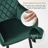 Velvet Dining Chairs Padded Set of 1/2 Metal Legs Kitchen Home Office Multicolor