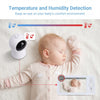 2K 2.4GHz WiFi Baby Monitor, Phone App & 5'' Screen Control, Smart Night Light