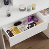 Dressing Table With 6 Drawers LED Mirror Set Makeup Desk Vanity Table Nbuzmzkixd