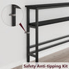 Slim Long Behind Couch Narrow Sofa Table with Adjustable Shelf for Small Spaces