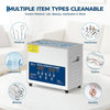 3L Ultrasonic Cleaner 40kHz w/ Heater Timer Basket Jewellery GlassesDental Tools