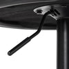 2X Luxury Tufted GREY BAR STOOLS, GAS LIFT, BREAKFAST KITCHEN BAR W/ BACK