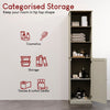 Priano Freestanding Bathroom Cabinet Unit Grey Vanity Cupboard Storage Unit