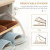 Slim Shoe Storage Cabinet with 3 Drawers and Adjustable Shelves for Hallway