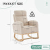 Nursing Rocking Chair Nursery Glider Rocker Armchair for Living Room