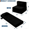 4-in-1 Folding Sofa Bed Convertible Lazy Floor Couch Futon Mattress Single Guest