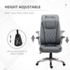 Vinsetto High Back Executive Office Chair Home Swivel Dark Grey