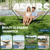 2-Person Outdoor Hammock w/ Stand,450 Lbs,Portable Hammock w/Carry Bag,11 Colors