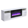 70inch TV Stand Unit Cabinet w/ Electric Fireplace Fire Heater Flame Living Room