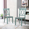 Set of 2 Dining Chairs Wooden Kitchen Side Chair Armless Chairs W/Ergonomic Back