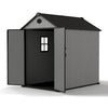 16x8 12x8 8x8FT Plastic Garden Tool Storage Shed Outdoor Lockable Bike Bin House