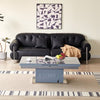 Elgin Extending Glass Top Gloss Coffee To Dining Table In Grey