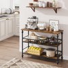 3-Tier Narrow Console Table,43 In Sofa Table with Storage Shelves for Hallway