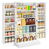 41” Tall Pantry Cabinet Kitchen Storage Cabinet with Doors-White