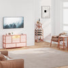 TV Stand with LED Light for 32-50" TVs, Media Console Table w/ 8 Drawers Bedroom