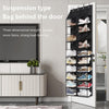 Over The Door Shoe Organizer,10 Tier Hanging Shoe Rack With 20 Large Pockets