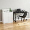Metal Storage Cabinet 2 Door Locking with 2 Adjustable Shelf Garage Home Office
