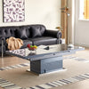 Elgin Extending Glass Top Gloss Coffee To Dining Table In Grey