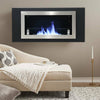 115 cm Inset/Wall Mounted Bio Ethanol Fireplace Biofire Fire Glass with 1 Burner