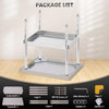Stainless Steel Commercial Prep Table Work Bench Kitchen with Overshelf 2 Tier