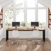 180 cm Extra Long Computer Desk, Large Ofiice Desk with Heavy Duty Metal Frame