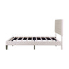 4ft6 Double Bed Frame Upholstered Platform Bed Frame with Adjustable Headboard