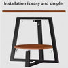 Round Coffee Table，2 Tier Side Table with Storage Shelf，Steel Frame Nightstand