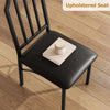 5PCS Wooden Dining Table Set for 4,Kitchen Table&Chairs Set w/Upholstered Seats