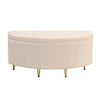 Bench With Storage SpaceUpholstered Bench With Velvet Storage Box