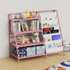 Bookshelf Bookcase with Children's Reading Room for 9 Storage Compartme Pink New