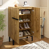 Modern Wood Shoe Cabinet with 2 Doors & Adjustable Shelves 95x60x34.5cm