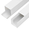 150x50mm White PVC Cable Trunking - 10m Conduit Cover for Organizing and Q8Q3