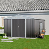 10 x 12 FT Galvanised Steel Sheds Garden Storage Shed Ventilation w/ Double Door