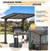 Metal Freestanding Hardtop Gazebo Aluminium Outdoor Pergola Waterproof for Patio